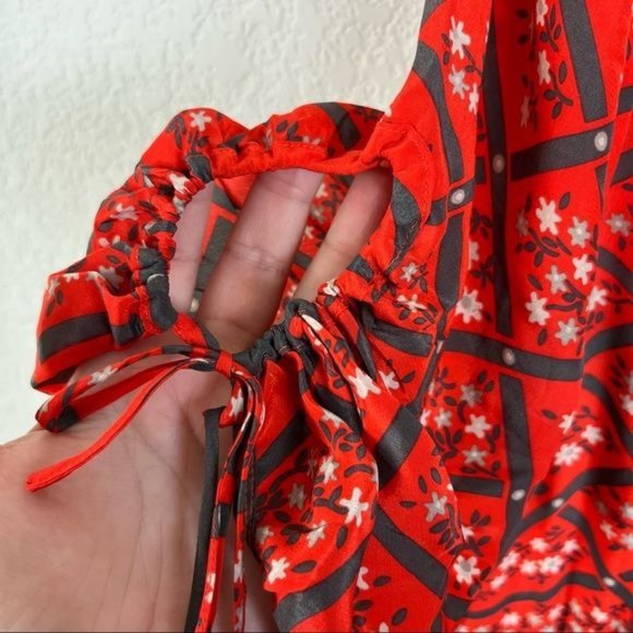 Anthropologie Moulinette Soeurs Pattern Silk "Maeshowe Shirtdress" Dress - Picture 4 of 10